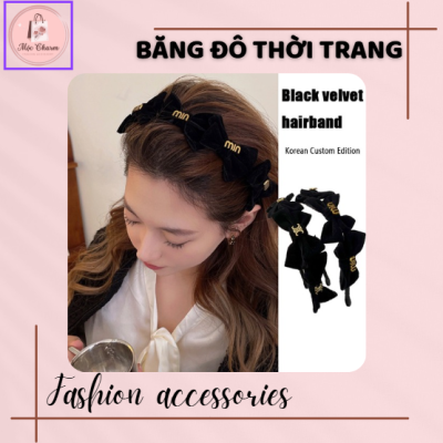 Băng đô cài tóc bản rộng