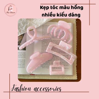 kẹp tóc màu hoongf nhiều kiểu dáng