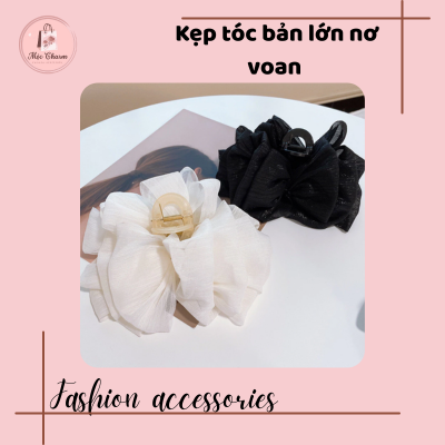 kẹp tóc nơ voan