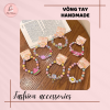 Vòng tay handmade đính hạt dễ thương