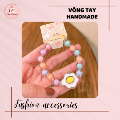 Vòng tay handmade đính hạt dễ thương - Hình ảnh 5