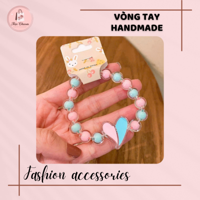 Vòng tay handmade đính hạt dễ thương - Hình ảnh 6