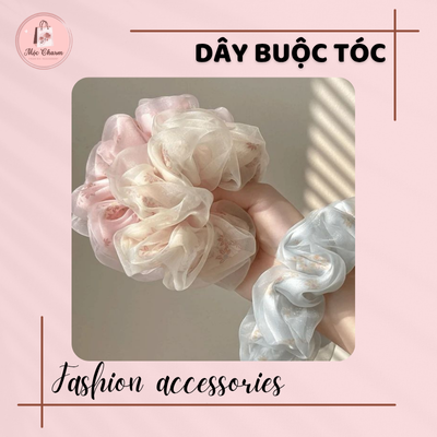 Dây Buộc Tóc Scrunchie Voan
