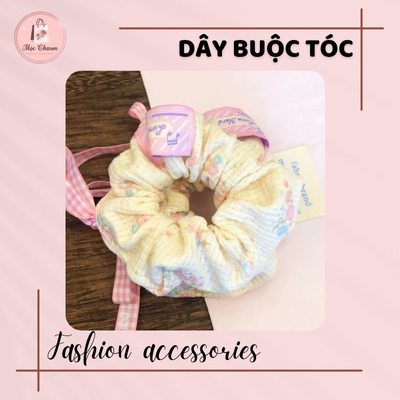Dây Buộc Tóc Scrunchie Đáng Yêu