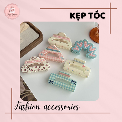 Kẹp tóc bản to/Kẹp càng cua